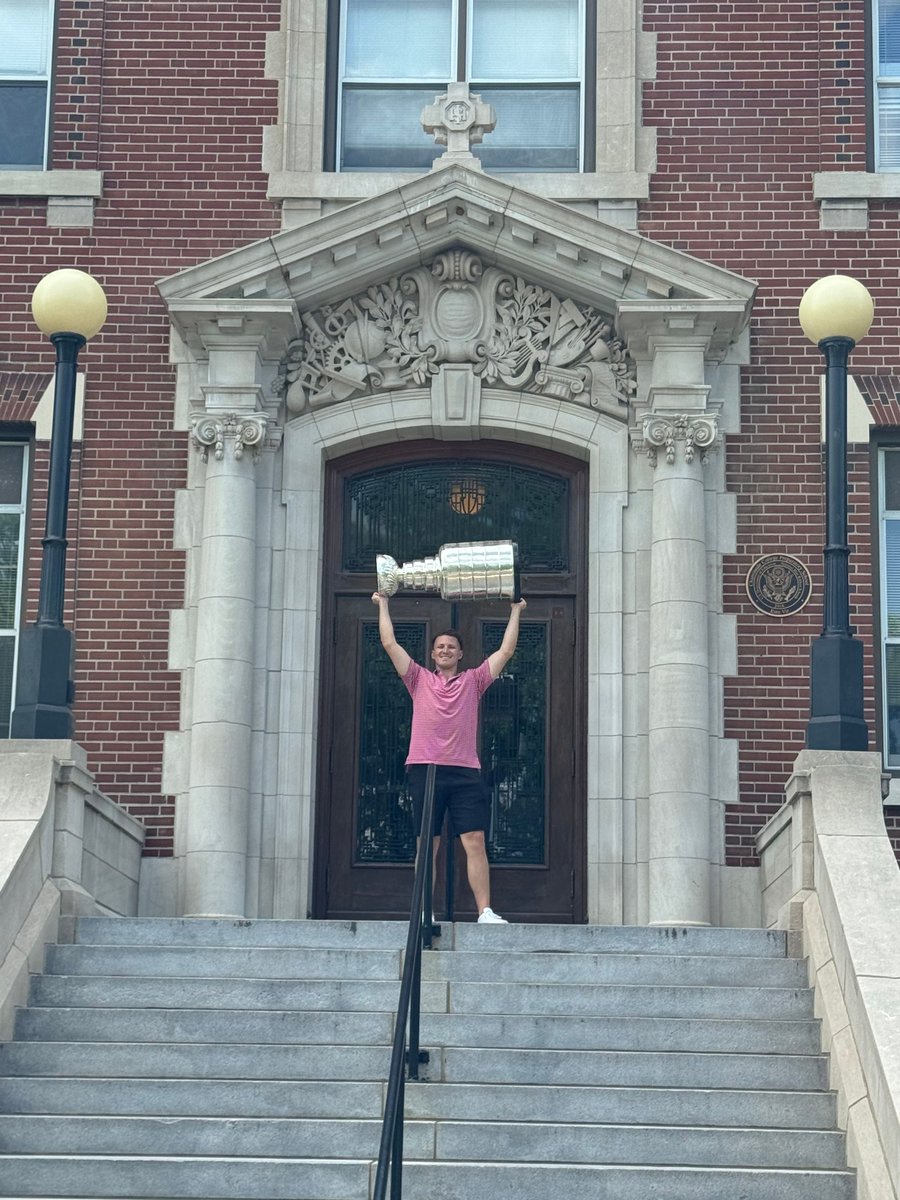 Stanley, meet Chaminade! Thanks to the Tkachuk boys, Matthew '16 and Brady '18, for stopping by and making us a part of Matthew's day with the Cup! #EstoVir #CCPSummer #StanleyCup