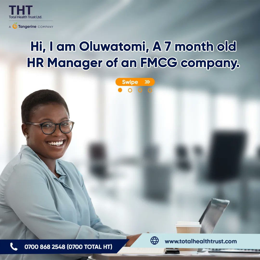tht_hmo's tweet photo. Be like Oluwatomi, get your employees to enjoy a flexible, cost-effective plan with amazing benefits on any of our new health plans: Coral, Pearl and Alldo
#TotalHealthTrust #HealthandWellness #Alldo #Coral #Pearl https://t.co/wPLw0ea5hw