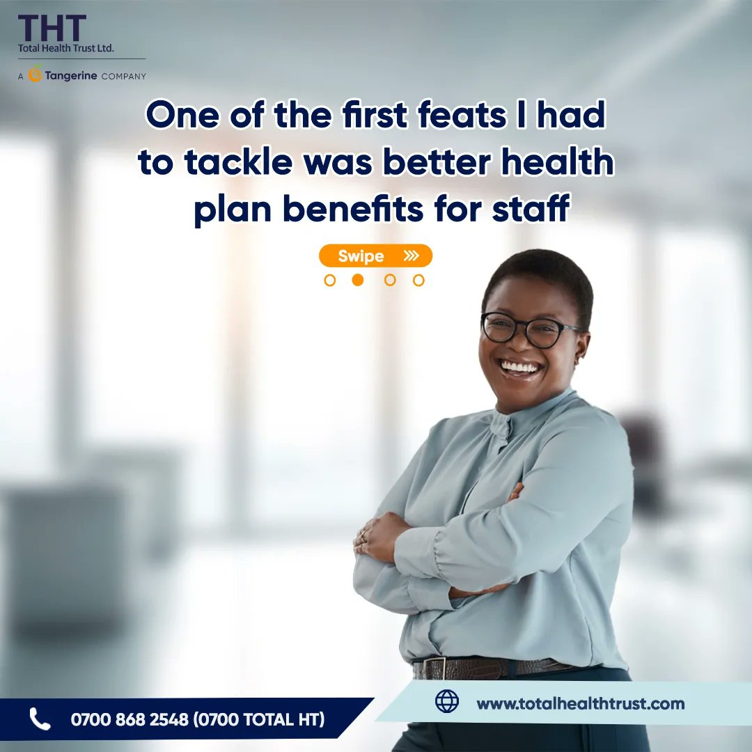 tht_hmo's tweet photo. Be like Oluwatomi, get your employees to enjoy a flexible, cost-effective plan with amazing benefits on any of our new health plans: Coral, Pearl and Alldo
#TotalHealthTrust #HealthandWellness #Alldo #Coral #Pearl https://t.co/wPLw0ea5hw