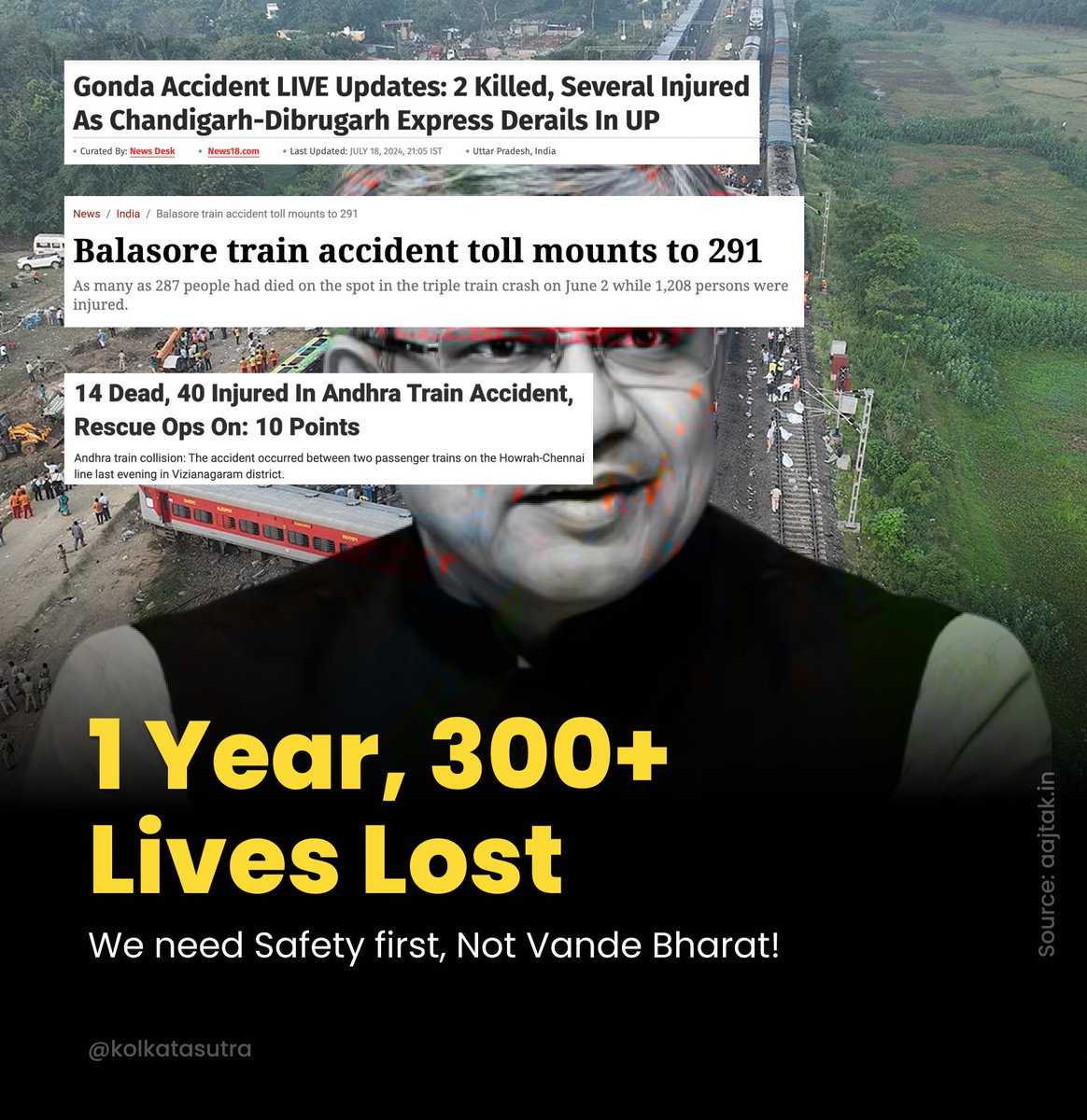 When will he take responsibility?? #TrainAccident