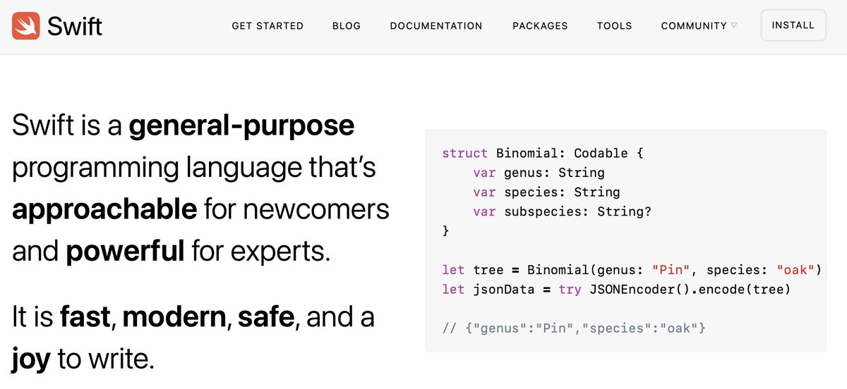 Swift Language tweet media
