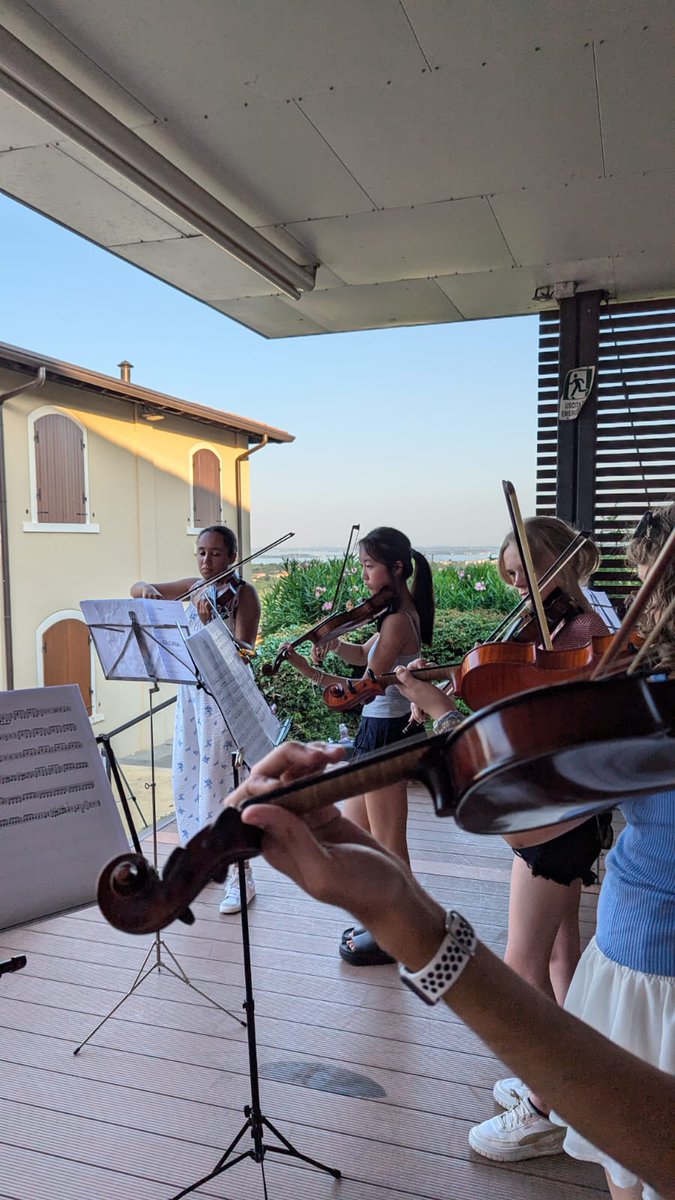 Italy Music Tour 2024 - Day 6 Concert photos - an outdoor concert at the Piazzale Castello in Polpenazze del Garda - free time before the concert and an amazing reception from the local community, testament to the hard work of staff and students.  <a href="/solsch1560/">Solihull School</a> <a href="/SolSchTrips/">Solihull School Trips</a>