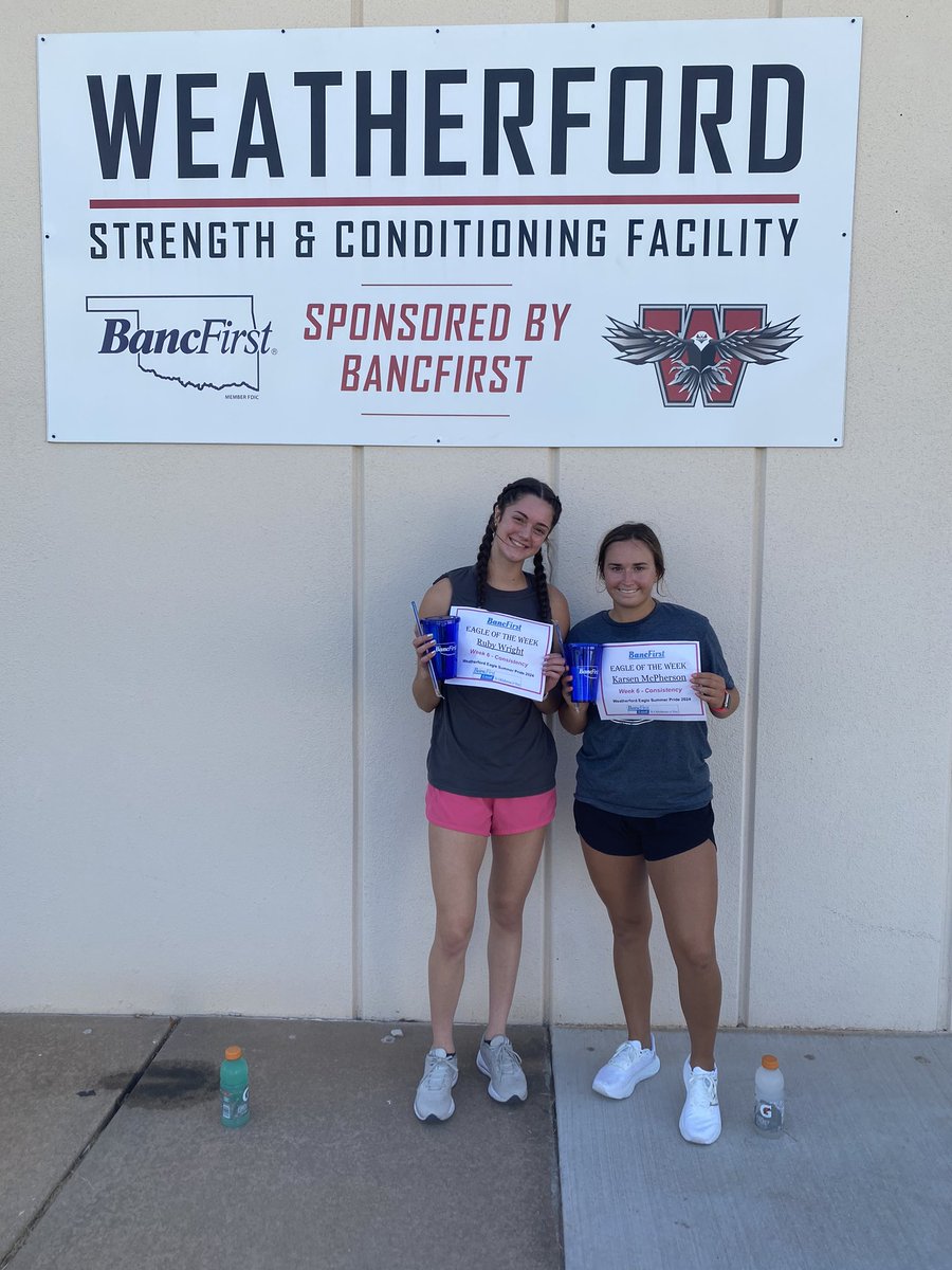 wfordstrength's tweet photo. Being consistent is one of the hardest things for people to do in life, but it’s also what separates you from your competition in the long run. These Eagles of the Week are some of the most consistent people we know! #DMGB https://t.co/Mo8GF9Gp31