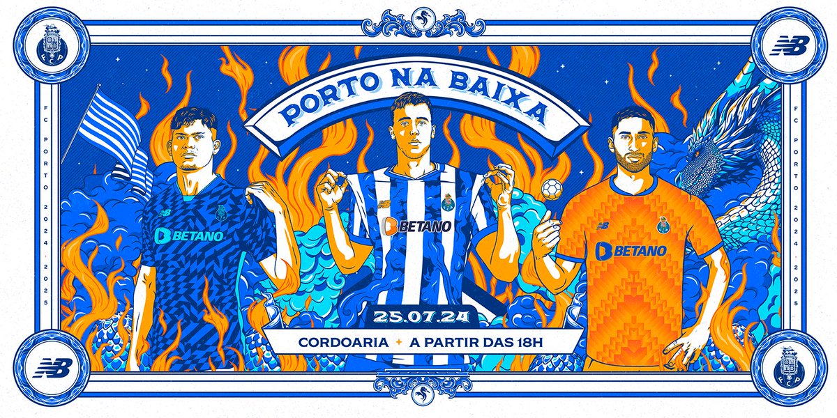 O FC Porto regressa à Baixa 💙

🗓25 de julho ⌚A partir das 18h

📍Largo Amor de Perdição, junto à Cordoaria

👉 Info completa: bit.ly/3WdnOm6

#FCPortonaBaixa #PortoCidadePortoClube #cmporto #agoraporto #porto