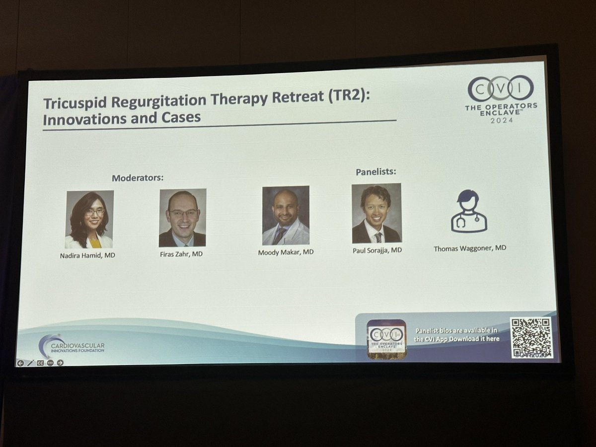 What a great start to structural Heart track @ CVI 2024! Excited to be attending for the first time as faculty and presenter! 
<a href="/HamidNadira/">Nadira Hamid</a> <a href="/psorajja/">Paul Sorajja</a>