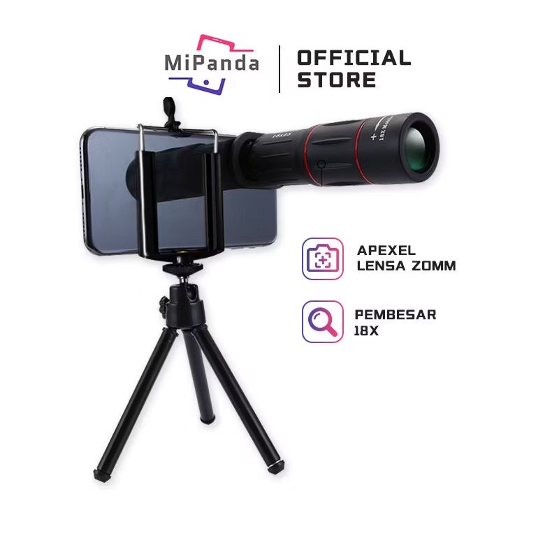 permadiamn's tweet photo. Cek Mipanda APEXEL Lensa Zomm Lens Kamera Tele Zoom HP 18X ZOOM LENSA Universal 18X25 Handphone Bermata HD Ponsel Lensa Camera HP Ponsel Lensa Zoom Optik Dengan Tripod untuk Ponsel dengan harga Rp119.000. Dapatkan di Shopee sekarang! https://t.co/0HivbgdjyN https://t.co/JgYF7TE4n1