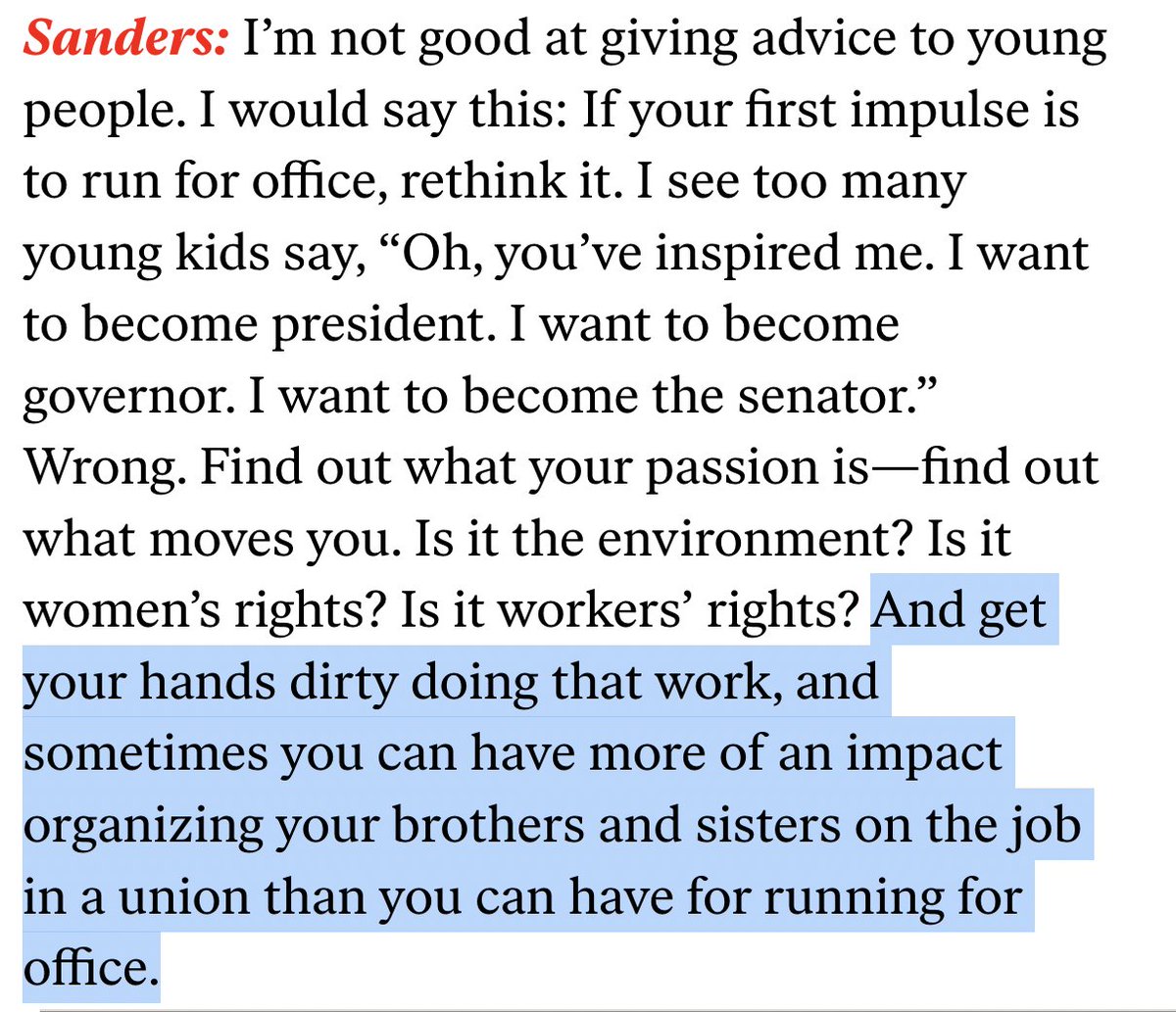 _ericblanc's tweet image. Love this answer from Bernie