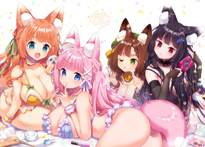 みんなでおめかし 