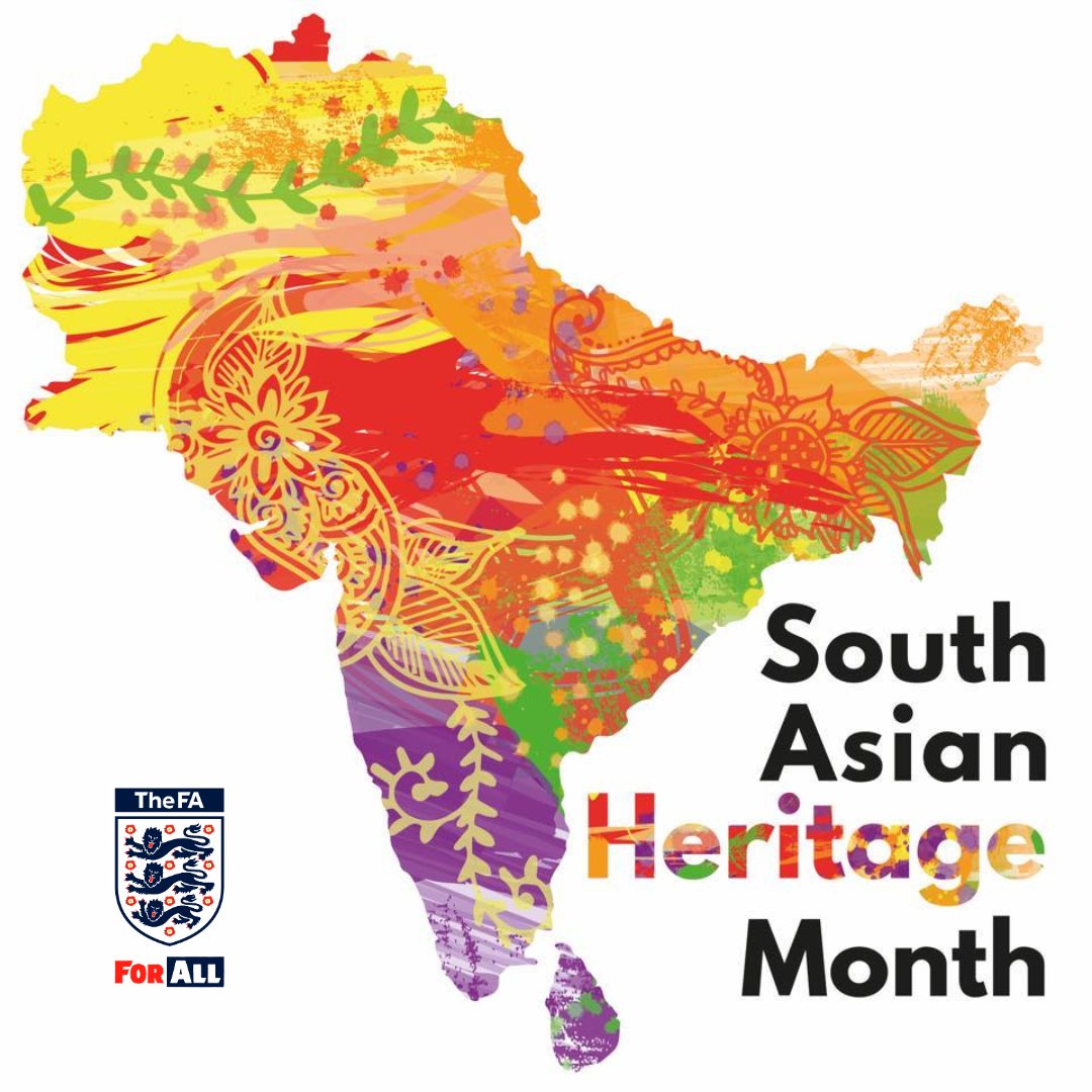 FA's tweet image. 🎉 #SouthAsianHeritageMonth2024 starts today!

This year's theme is #FreeToBeMe 🙌

📺 Watch out for our new season of ‘Football &amp;amp; Me’ dropping this month - with episode one celebrating South Asians in the game! ⚽️

#ForAll