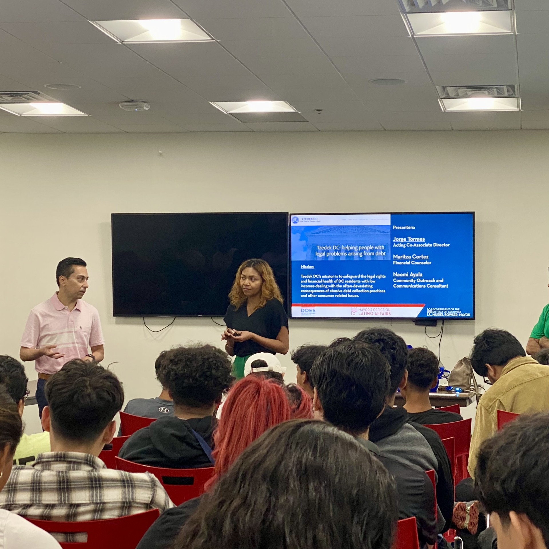 Tzedek DC on X: Senior Attorney Jorge Tormes and Financial Counselor  Maritza Cortez joined @OLADCGov yesterday at a session of Mayor Marion S.  Barrys Summer Youth Employment Program! We played an exciting