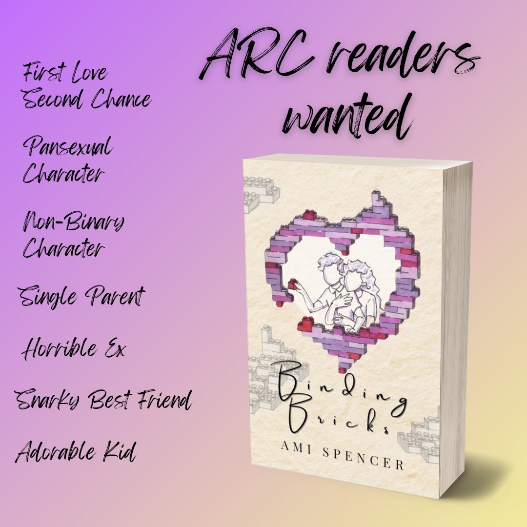 aspencerwriter's tweet photo. Want to join my ARC team?! Then click on the link below ⬇️

https://t.co/rGBiGktP9V

#sapphic #sapphicbooks #sapphicfiction #sapphicromance #queerbooks #queerreads #queerauthor #secondchance #singleparent #pansexualcharacter #nonbinarycharacter #selfpublished https://t.co/BqUolIFTwu