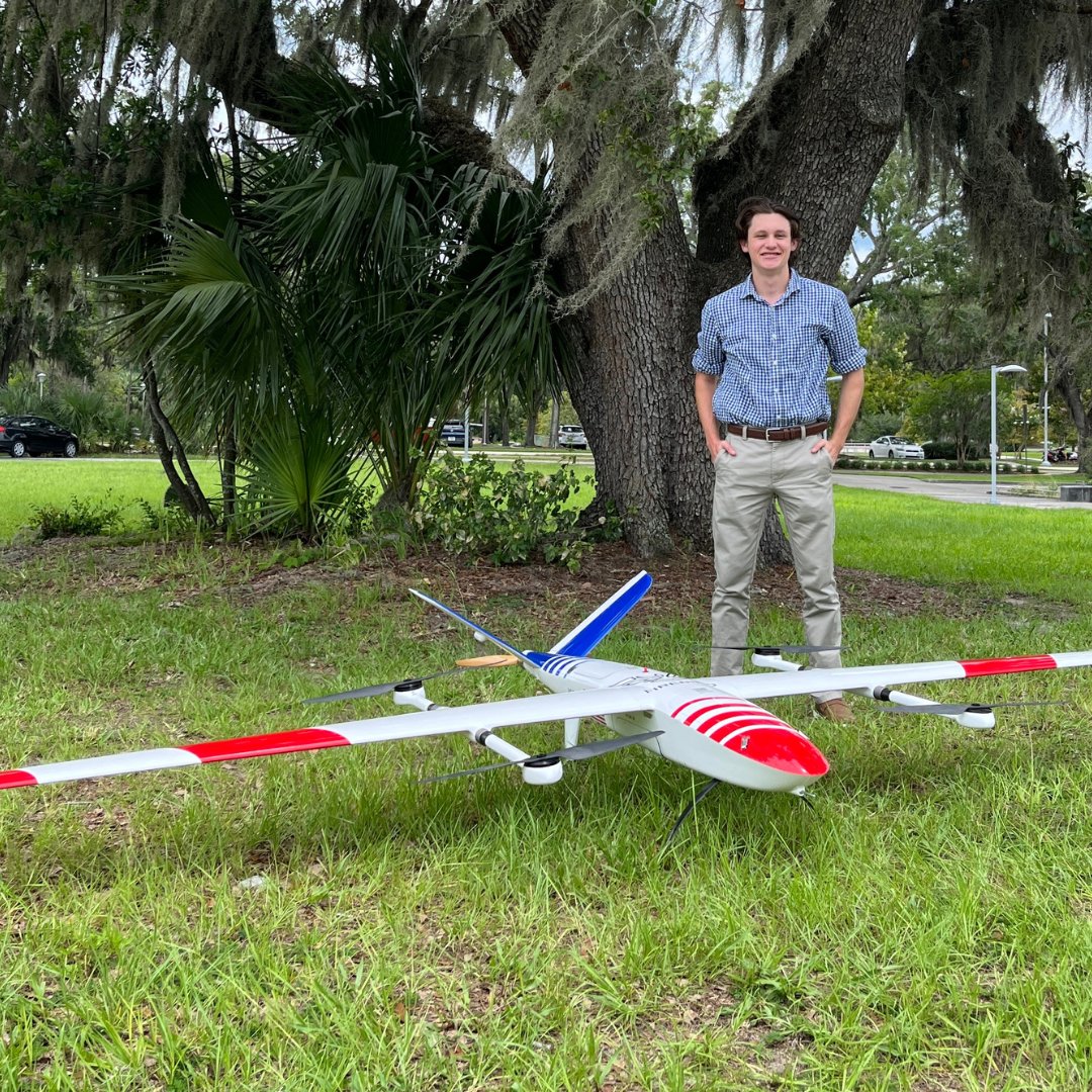 UFWertheim's tweet photo. Today, we highlight another #GatorEngineer, Reid McAdam. He is an Aerospace Engineering student at @uflmae @UF, and he's been working as a UAS Development Engineer Intern with Fire Neural Network. Reid thanks IGNITE for helping him get this opportunity. https://t.co/eI1NfEHVwf! https://t.co/NHAzNFG0cF