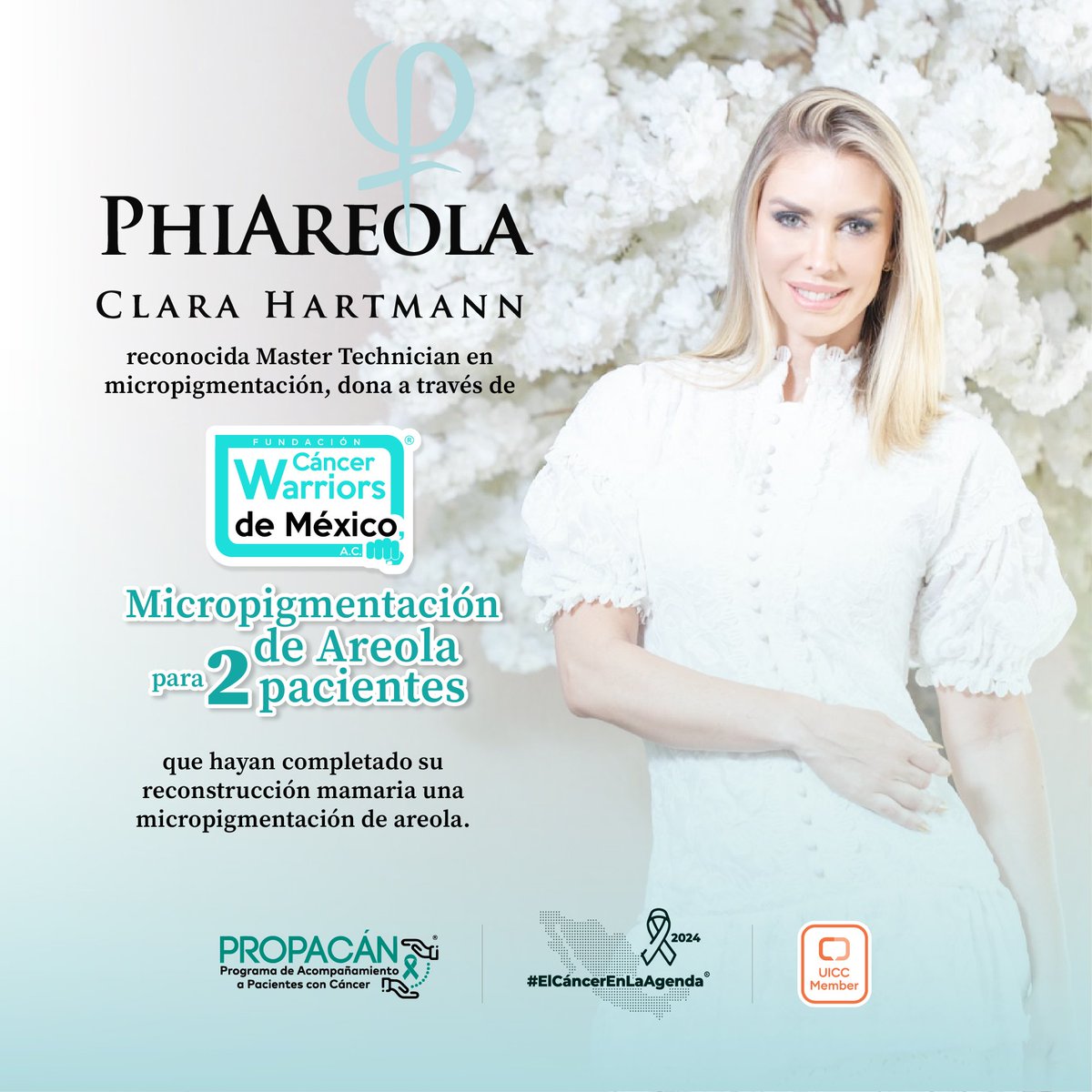 funsamex_org's tweet photo. ¡Te invitamos a una #micropigmentación de areola en #HartmannBeautyAndAcademy totalmente gratis!
#ClaraHartmann reconocida #MasterTechnician en micropigmentación está donando a 2 pacientes que ya finalizaron su reconstrucción mamaria una micropigmentación de areola.
Fecha de la micropigmentación: Martes 30 de julio a las 16:00 y 17:00 hrs.
Ubicación:
Bosque de fresnos 15, Bosques de las lomas, Miguel Hidalgo, CDMX, C.P. 11700
Requisitos:
* Haber tenido una mastectomía unilateral.
* Haber tenido su reconstrucción mamaria hace 1 año.
- Contar con la autorización de su médico para llevar a cabo este procedimiento.
- No tener un trastorno hemorrágico o de coagulación.
Fecha límite para participar 23 de julio de 2024. Interesadas enviar mensaje vía WhatsApp al 55 3793 8257 con Alexa Daza para recibir más información. Agradecemos a nuestra aliada @verobastidas por apoyarnos en esta nueva alianza. ¡Y vamos por más!