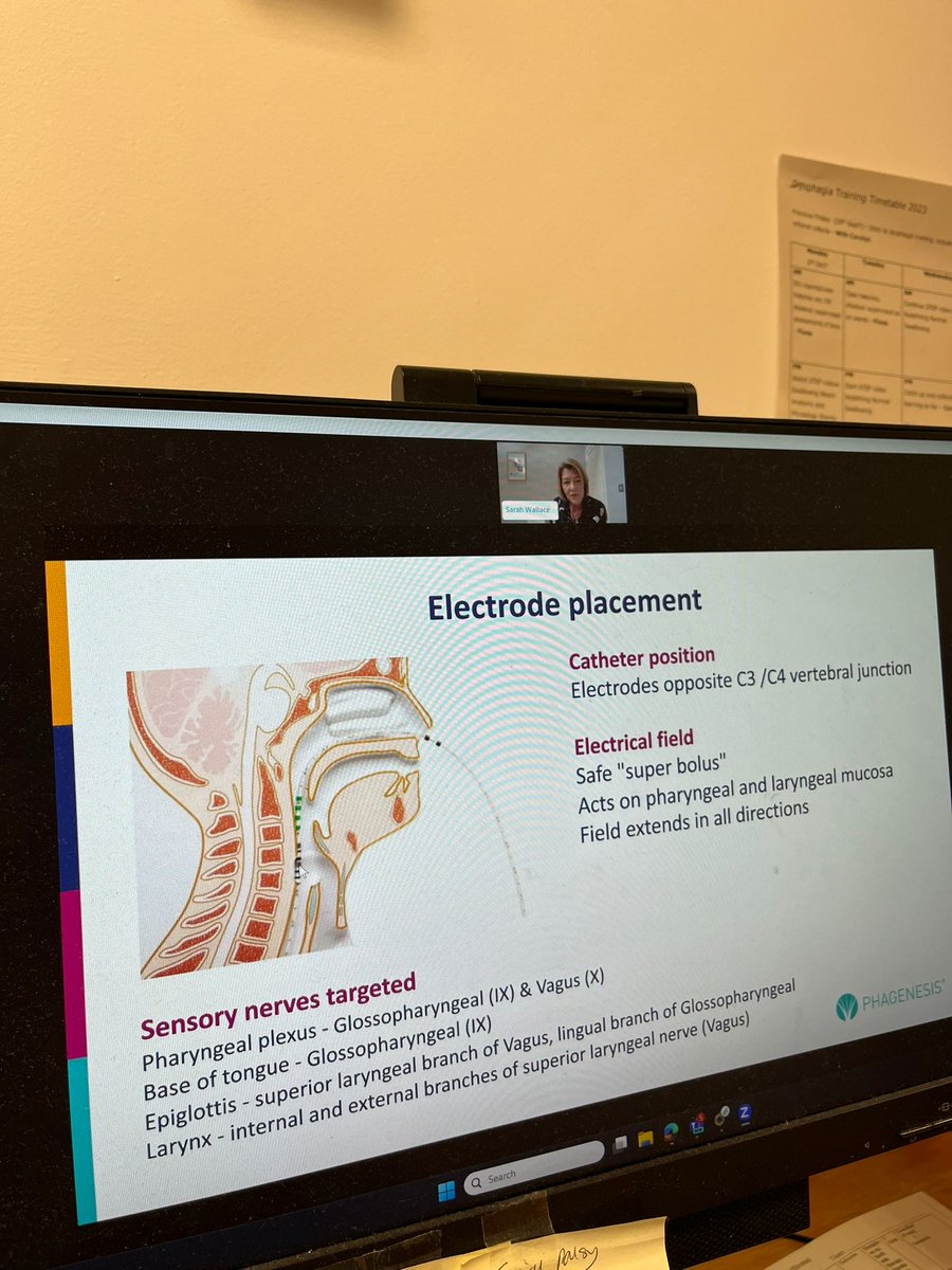 RussellsHallSLT's tweet photo. So, this week…
BUZZING after attending @Phagenesis Webinar re: pharyngeal electro stimulation
Lots of learning & great patient outcomes shared
On a mission to find out more and explore options going forwards - soooo excited!
@OxoSLT
#dysphagia
#CPD
#servicedevelopments https://t.co/vyk8prYhdv
