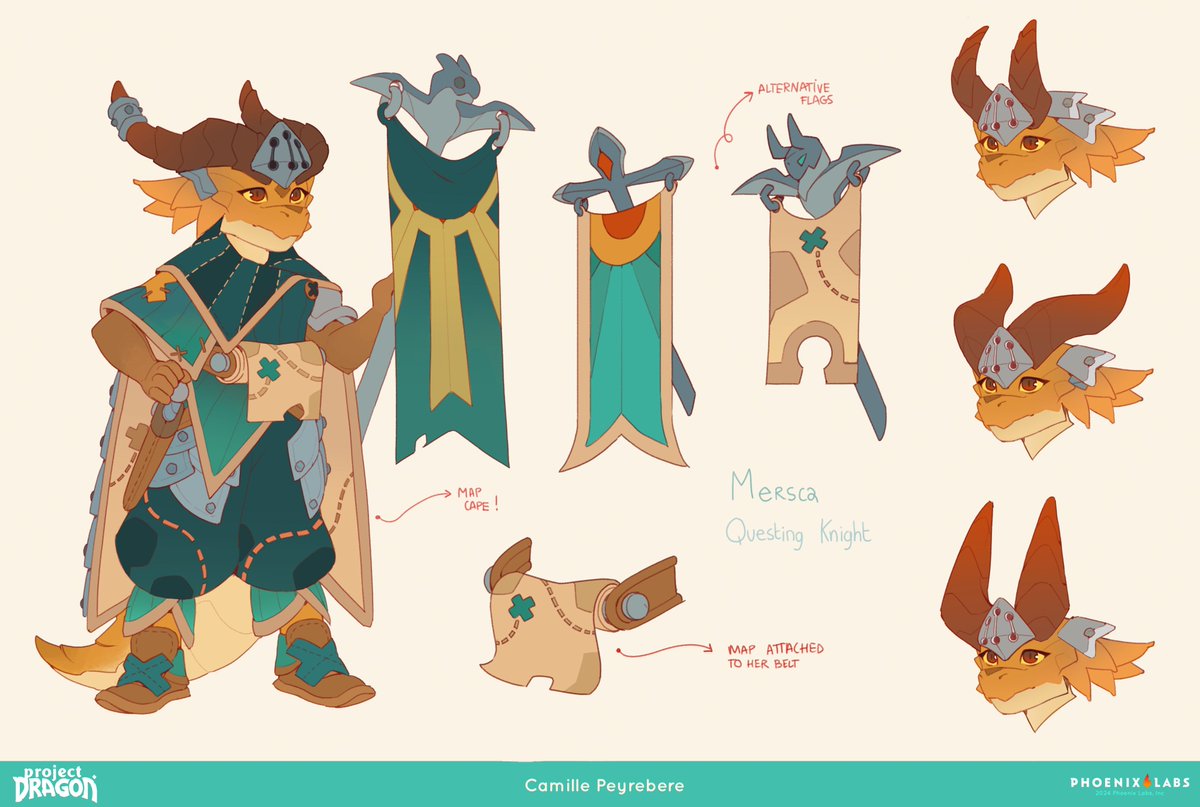 camisleeps's tweet image. Some more NPCs I worked on, for #ProjectDragon !