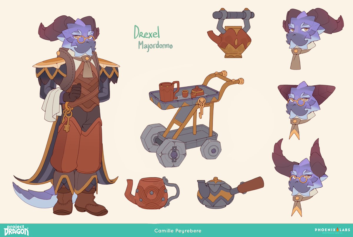camisleeps's tweet image. Some more NPCs I worked on, for #ProjectDragon !
