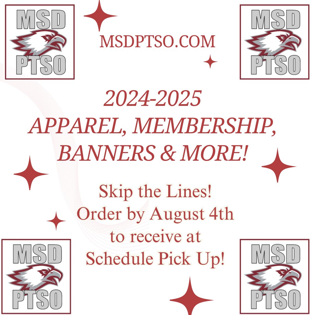 msdptso.com
100% of all proceeds directly benefit the students and staff at Marjory Stoneman Douglas.
* Orders placed after August 4th will be distributed to personalization classrooms.