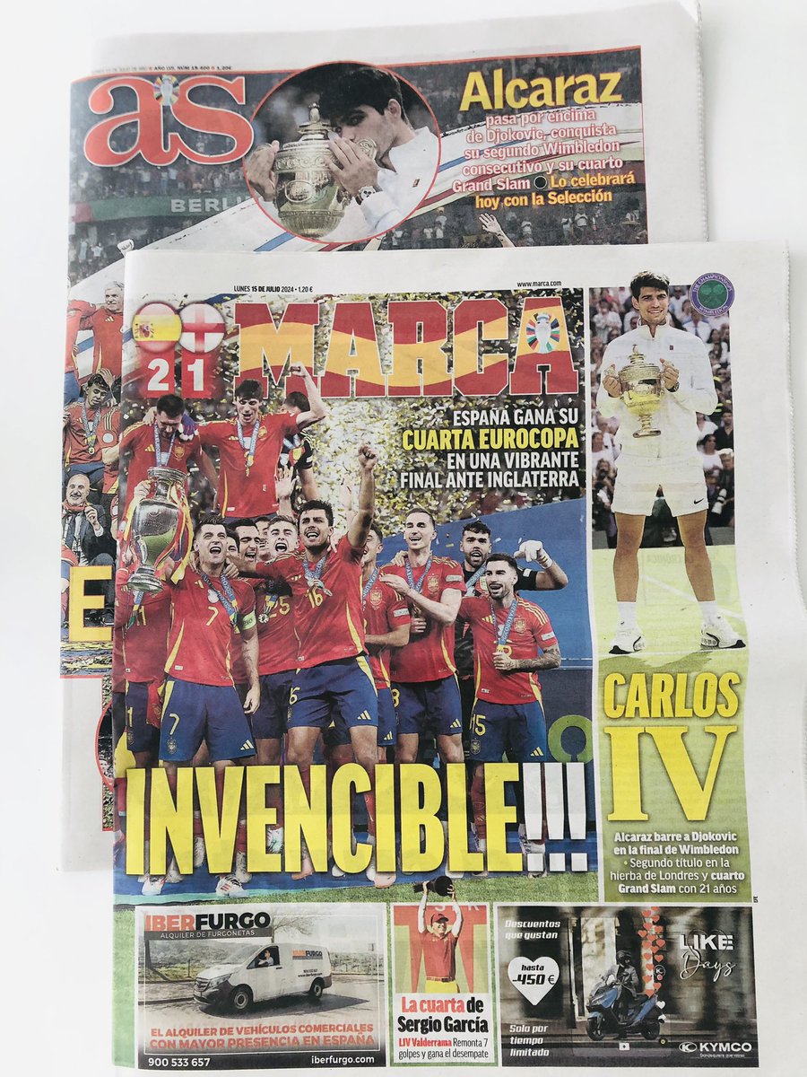 BrendyBoyle's tweet photo. 🧵Here’s a thread about my latest piece about the day Spain re-affirmed its status as a sporting powerhouse. 

If you enjoy it, retweet it🙌🏻

Let’s get the ball rolling⬇️🎾⚽️🎾⚽️ https://t.co/P4B2pPKotm