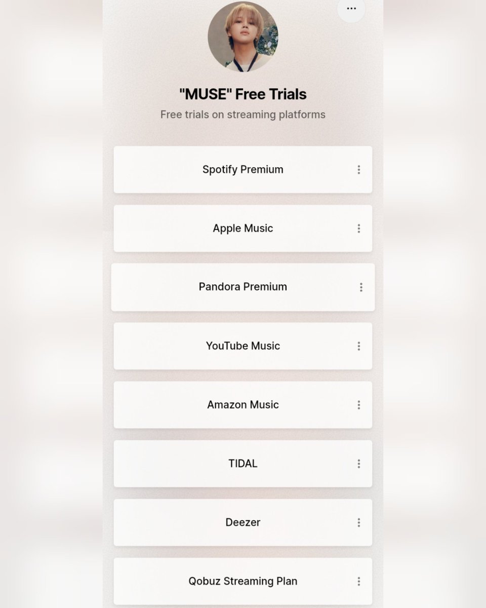 Premium streams count 7× more than free streams on BB charts (US &amp; Global)

Please consider getting premium accts from all streaming platforms to diversity and maximize our streams to have a bigger impact on the charts

Free trials:
★linktr.ee/MUSEFreeTrials

WHO IS COMING
MUSE