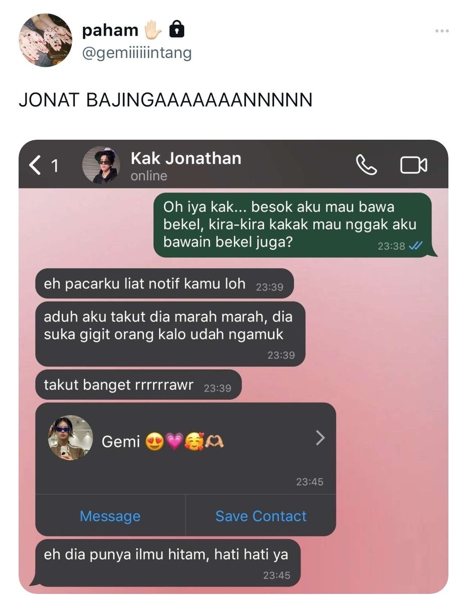 ntar dilanjut jd few tweets, drop @ aja kalo mau di tag, wkakaka maaf kemaleman