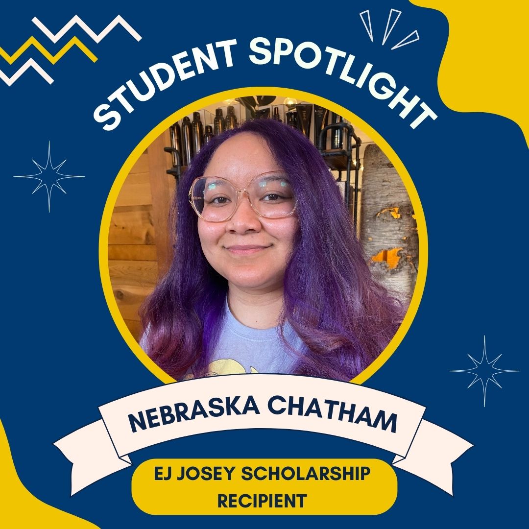 SimmonsSLIS's tweet photo. 🌟SLIS Student Spotlight🌟

Congratulations to SLIS West Student Nebraska Chatham (they/them), 2024 recipient of the EJ Josey Scholarship!

#SimmonsSLIS #BCALA #ALA https://t.co/2GQwB76SSr