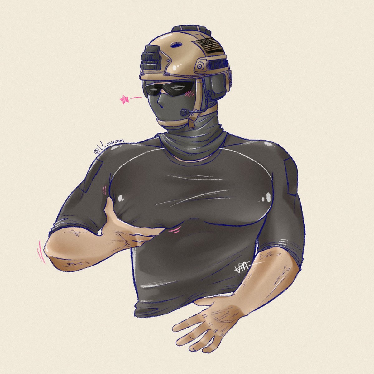 U_cosroom's tweet photo. 他知道他有什麼😏💅
#cod #codfanart #Barrage #big #codbarrage #fanart https://t.co/lCO5cMFgG3
