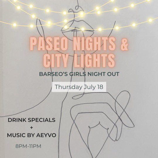 barseookc's tweet photo. Girls night out 💫 
Tonight!! 
Sounds by AEYVO 🔊 
3020 N Walker Ave OKC OK https://t.co/dVoIJX8lv6