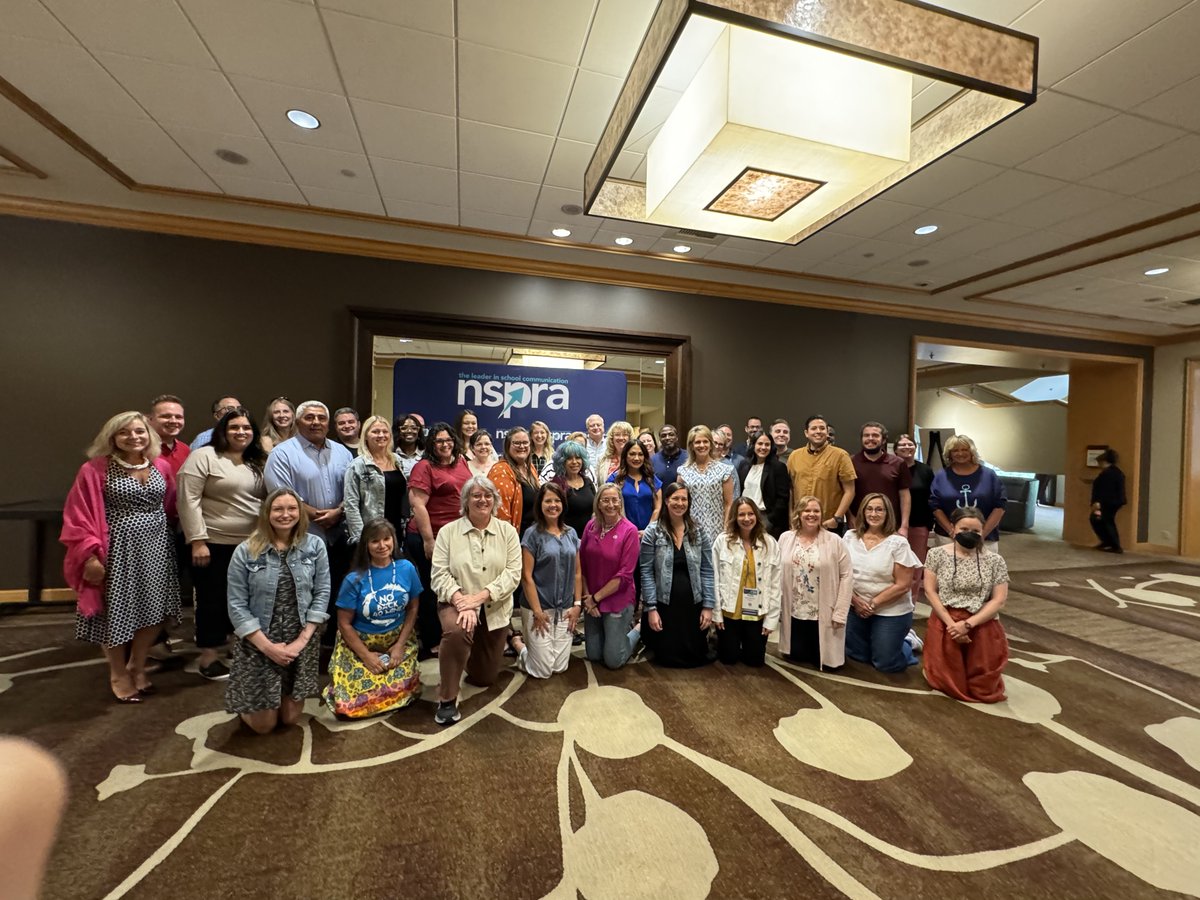AASAHQ's tweet photo. #NSPRA2024: Hands-on media training, recognizing the National School Public Relations (NSPRA) Superintendents to Watch, and celebrating superintendent Jennifer Blaine as the 2024 Bob Grossman Leadership in School Communications Award recipient! (1/2)
@NSPRA https://t.co/448JxrpqyZ