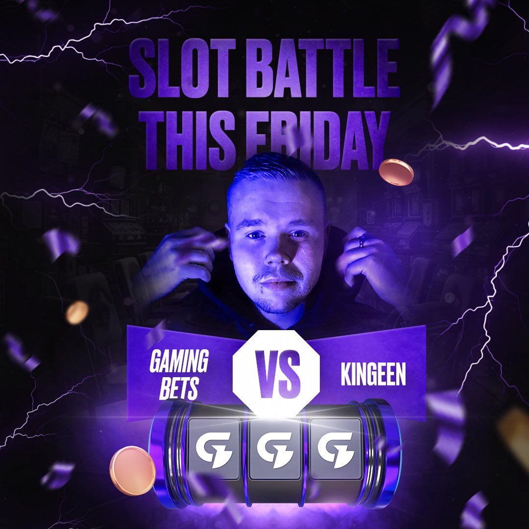 Gamingbetss's tweet photo. Epic Slot Battle Alert! 🚨
This Friday, witness Kingeen vs. Gaming Bets in an intense slot competition! With a $500 starting balance and viewer game calls, it's going to be a thrilling night. Who do you think will win? #GamingBets #Kingeen #SlotBattle https://t.co/as7pe3lhLH