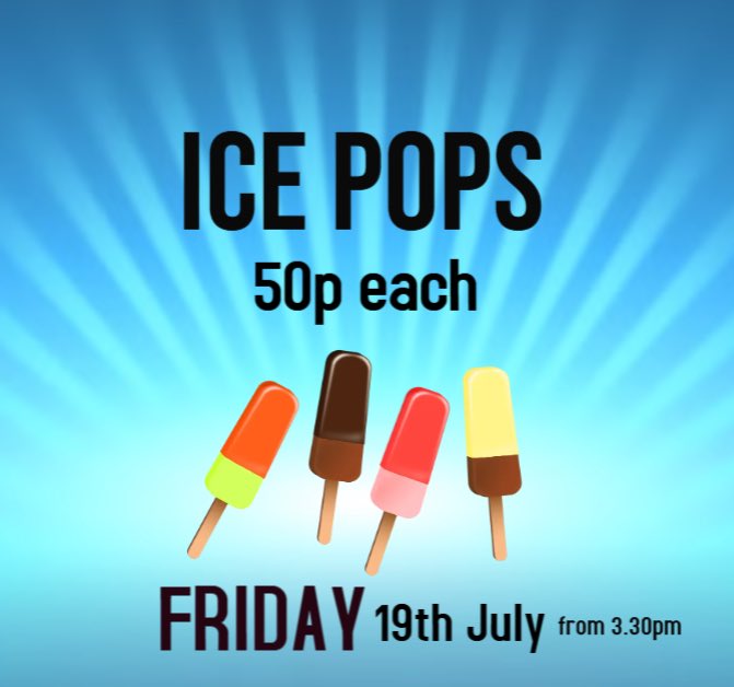 The sun is shining and <a href="/HoylandswainePS/">Hoylandswaine Primary School</a> school’s out for summer 🙌 so join us for an ice pop in the playground at 3.30pm 🥳☀️💝