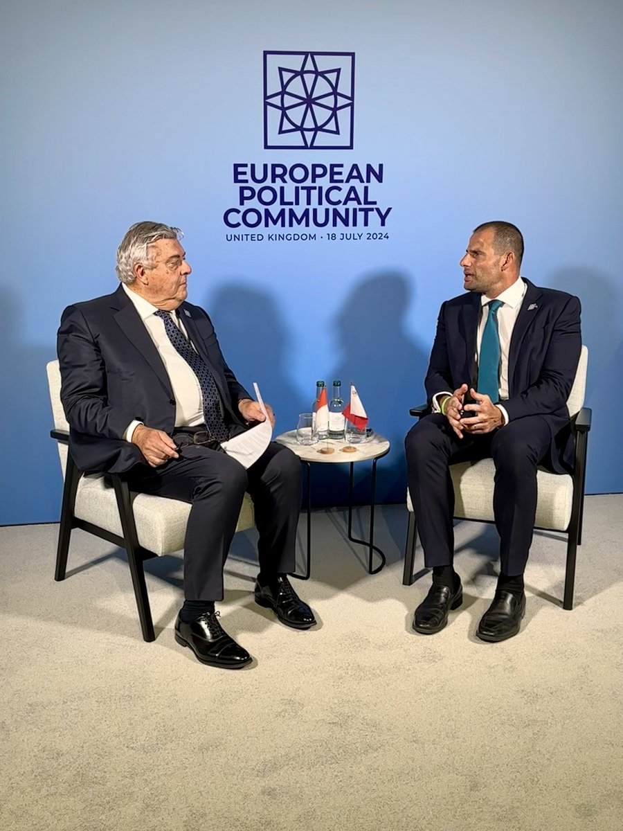 GvtMonaco's tweet photo. 🇲🇨 🇲🇹 Rencontre bilatérale avec le Premier Ministre maltais @RobertAbela_MT 
#EPC #EuropeanPoliticalCommunity @EPC_CPE_News 
©️ DR https://t.co/C6iNI63CYY