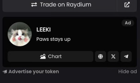 deecayz's tweet photo. dex ads finally paid via email for $LEEKI

Paws stays up https://t.co/kDDkBSqrnj