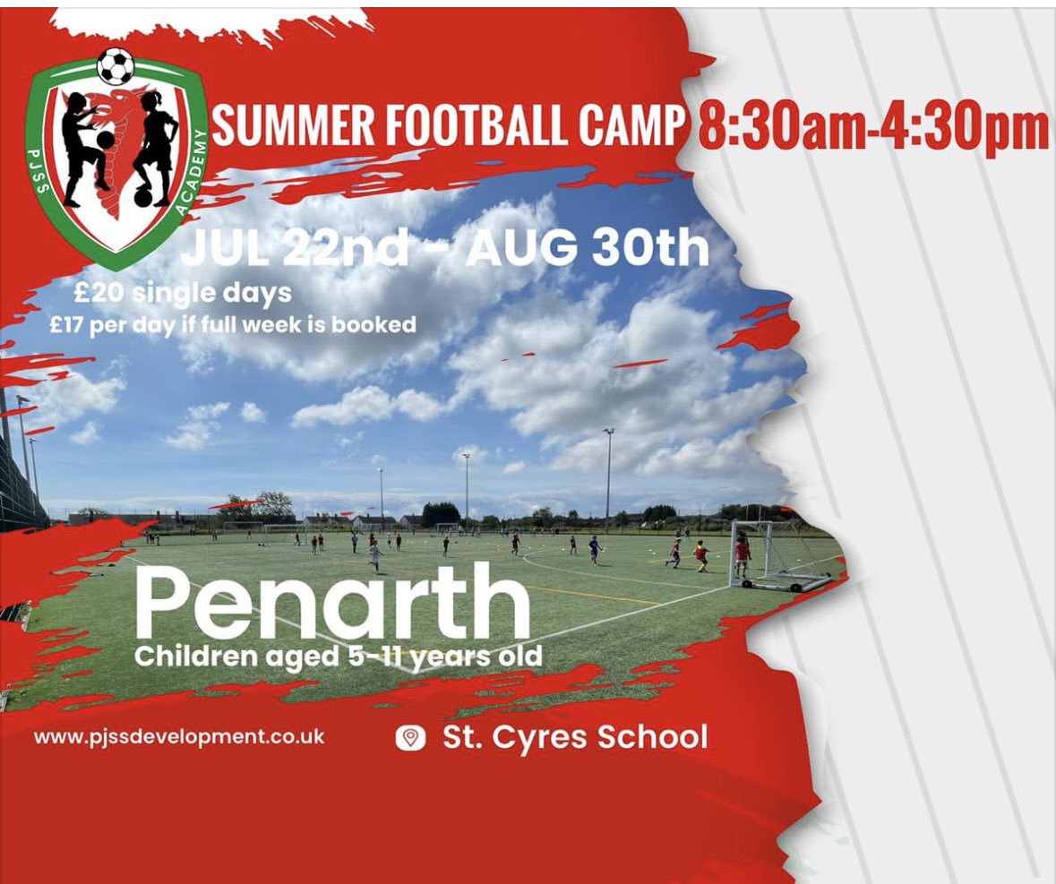 StCyresLets's tweet photo. School may be shut for pupils after tomorrow but we’re operating as normal for our hirers. Plenty going on here throughout the Summer. See below for childcare options with PJSS football camp or Mad Science Wales workshops. #madscience #pjss https://t.co/V3z7ljYykl