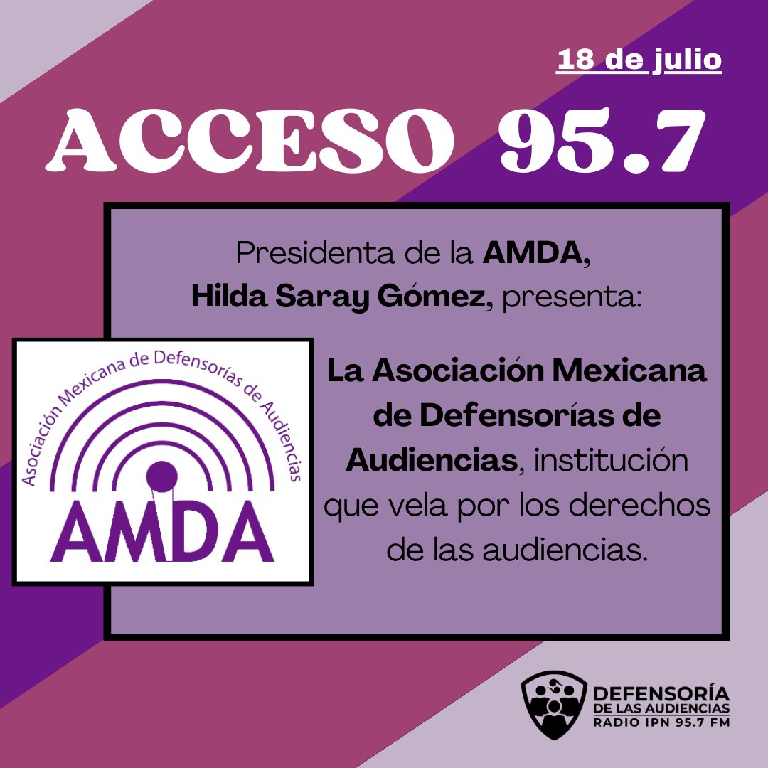 Defensoría de las Audiencias Radio IPN 95.7 FM tweet media