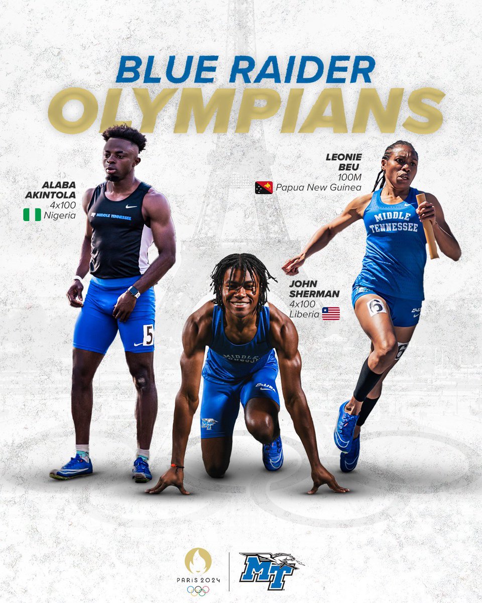 Three Blue Raiders have qualified for the Olympics!

🗞️ bit.ly/469RxAY