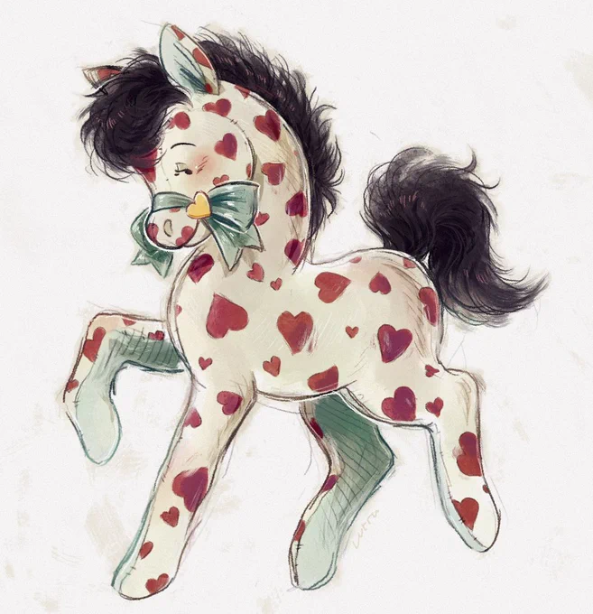 i wanted to redraw this vintage horse 