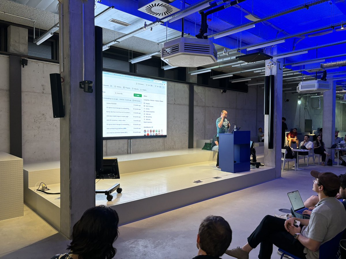 Neo4j DACH (@neo4jde) on Twitter photo Schnelle Knowledge Graph Demo von <a href="/mesirii/">Michael Hunger 🇪🇺 🇺🇦 @mesirii@chaos.social</a> am <a href="/AITinkerers/">AI Tinkerers</a> #meetup in #berlin zusammen mit <a href="/Docker/">Docker</a> und <a href="/ollama/">ollama</a> Schnelle Knowledge Graph Demo von <a href="/mesirii/">Michael Hunger 🇪🇺 🇺🇦 @mesirii@chaos.social</a> am <a href="/AITinkerers/">AI Tinkerers</a> #meetup in #berlin zusammen mit <a href="/Docker/">Docker</a> und <a href="/ollama/">ollama</a>