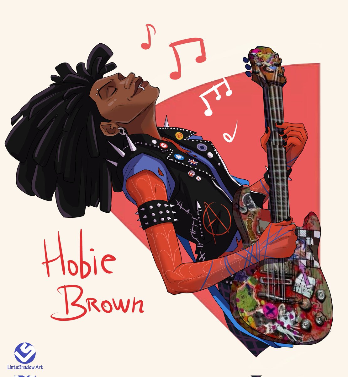 lintushadow's tweet photo. Last character, Red: Hobie Brown
#Spiderverse #HobieBrown https://t.co/j0fcoft3RU