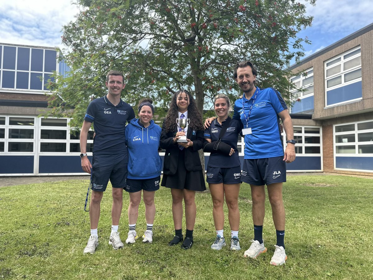 ECT years over and done with 🧹

Couldn’t ask for a better department to work with🫶🏻

A rollercoaster of emotions but we got through it - you will be missed <a href="/misscmarshall12/">Chloe Marshall</a> 💚 

A massive, well done to Alisha for winning SPOTY🟣
<a href="/SHLA_PE/">SHLA PE Department.</a>  #SHLASport