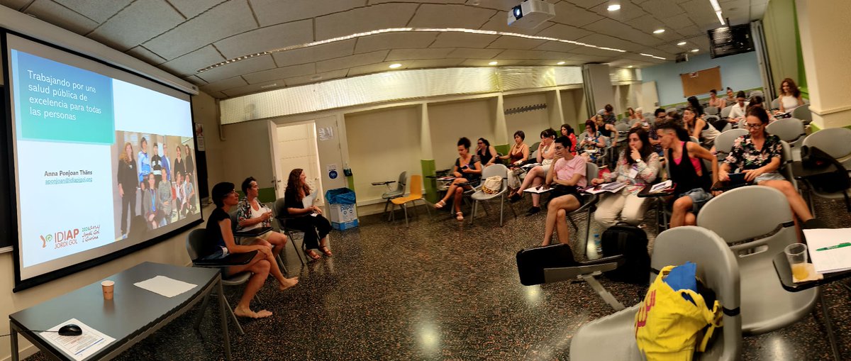 cjacques18's tweet photo. En #CIEDSI de Girona @IDIAPJGol I @salutpublicabcn van coordinar una taula i presentar el projecte #LHealth. "Me siento desubicada cuando voy al médico" és un dels punts claus per transformar. https://t.co/1PaSPBU0g5