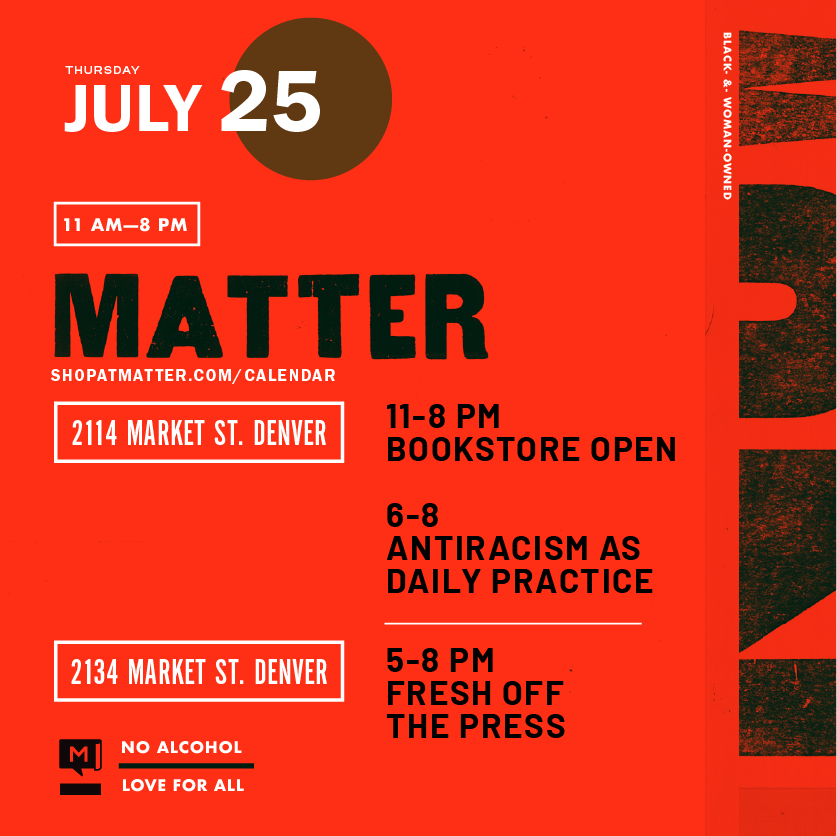 TWAM (This Week at MATTER):

Details in the linkin.bio. 
.
.
.
#shopatmatter #matterdesign #shoplocal #shopsmall #shopdenver #denverstyle #lododenver #denverdesign #madeincolorado