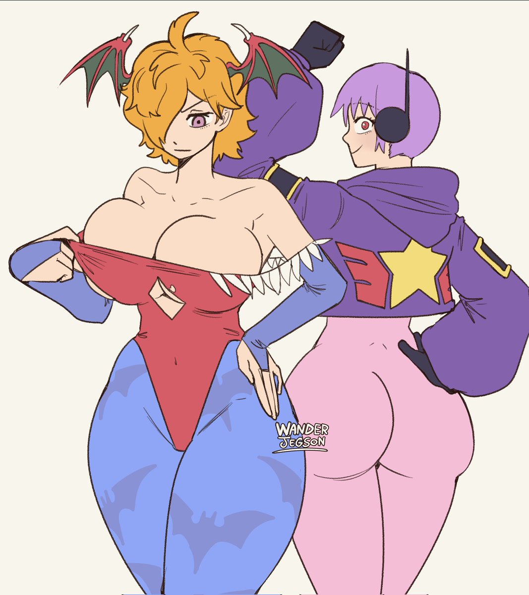 wanderjegson's tweet photo. Quick sketch of Lilith dressed as Lilith and Lilith dressed as Lilith: https://t.co/i7iyfjaLmj