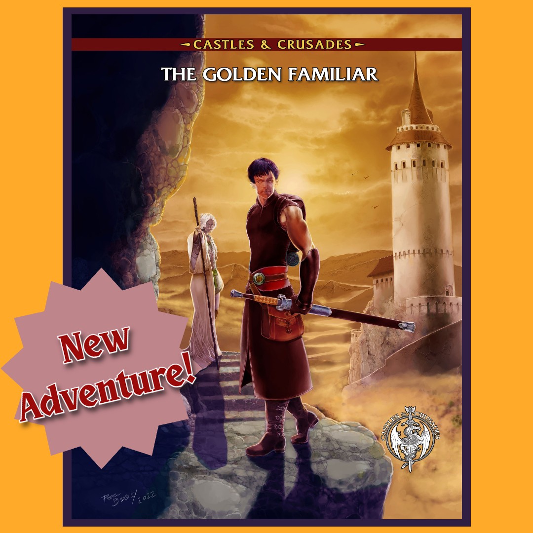 trolllordgames's tweet photo. COMING NEXT WEEK: Keep your eyes peeled on the TLG Store for a brand new adventure, The Golden Familiar! #playcnc #tlg #adventuremodule #ttrpgadventure https://t.co/Y5EOJbP97Z