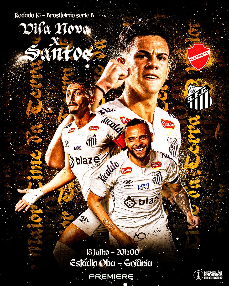 nicholaseduard5's tweet photo. Um dos maiores desafios do @SantosFC, confronto de lider x vice-lider do @BrasileiraoB, o jogo hoje vai pegar fogo! Vai pra cima deles Santos!!!
#smsports #santos #BrasileirãoBetano #guilherme #jpchermont #pituca #alvinegro #santista https://t.co/AoqishORMW
