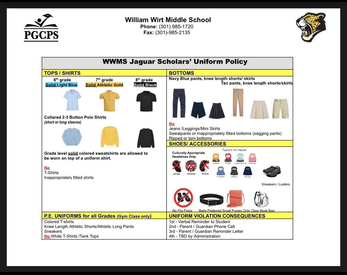 mssimley's tweet photo. Ready, set, school! β¨πβοΈMake sure you have everything you need for a fantastic school year.
Swipe for uniform guidelines. #BackToSchool #SchoolReady #UniformCheck #PGCPS https://t.co/pmWgPR4bfs