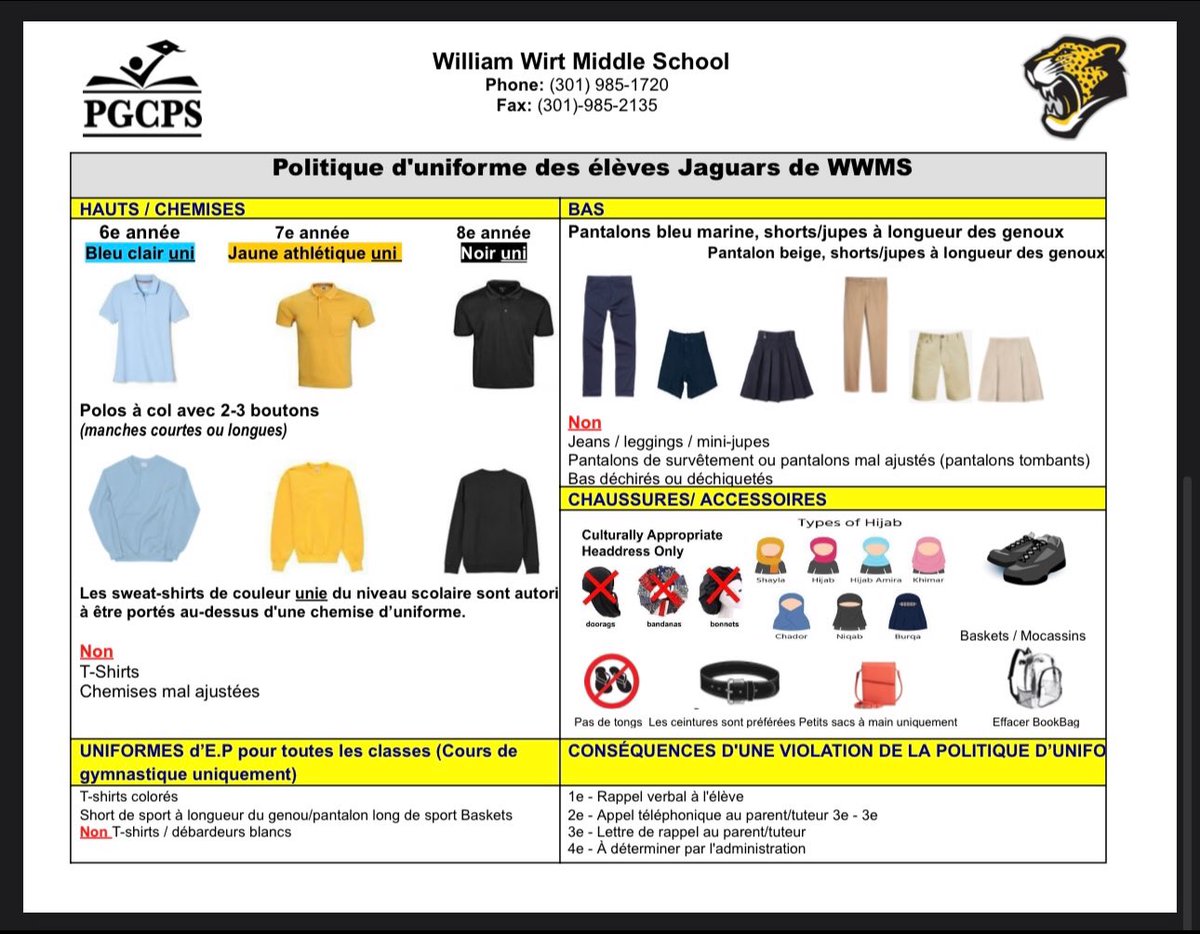 mssimley's tweet photo. Ready, set, school! β¨πβοΈMake sure you have everything you need for a fantastic school year.
Swipe for uniform guidelines. #BackToSchool #SchoolReady #UniformCheck #PGCPS https://t.co/pmWgPR4bfs
