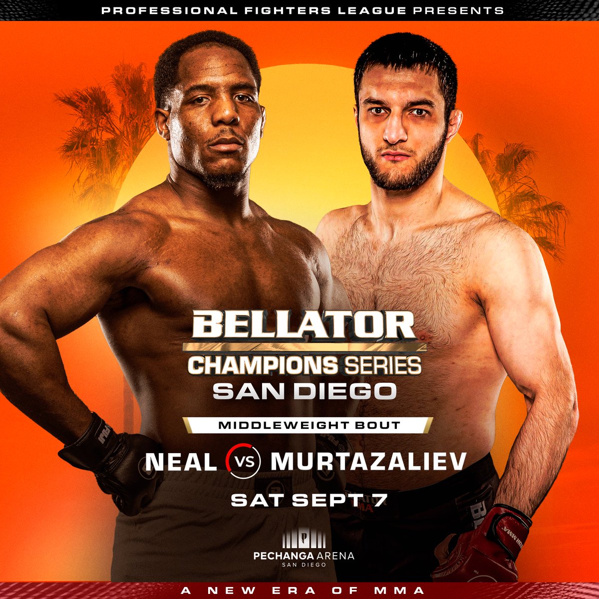 MIDDLEWEIGHTS 👀

🇺🇸 Grant Neal 🆚 Khalid Murtazaliev 🇷🇺 

Grant Neal will be looking to get back into the win column, after a decision loss to Luke Trainer at #BellatorBelfast. <a href="/GrantNeal/">Grant Neal</a> holds four wins via stoppage and will be looking to add another to his record! 

Grant
