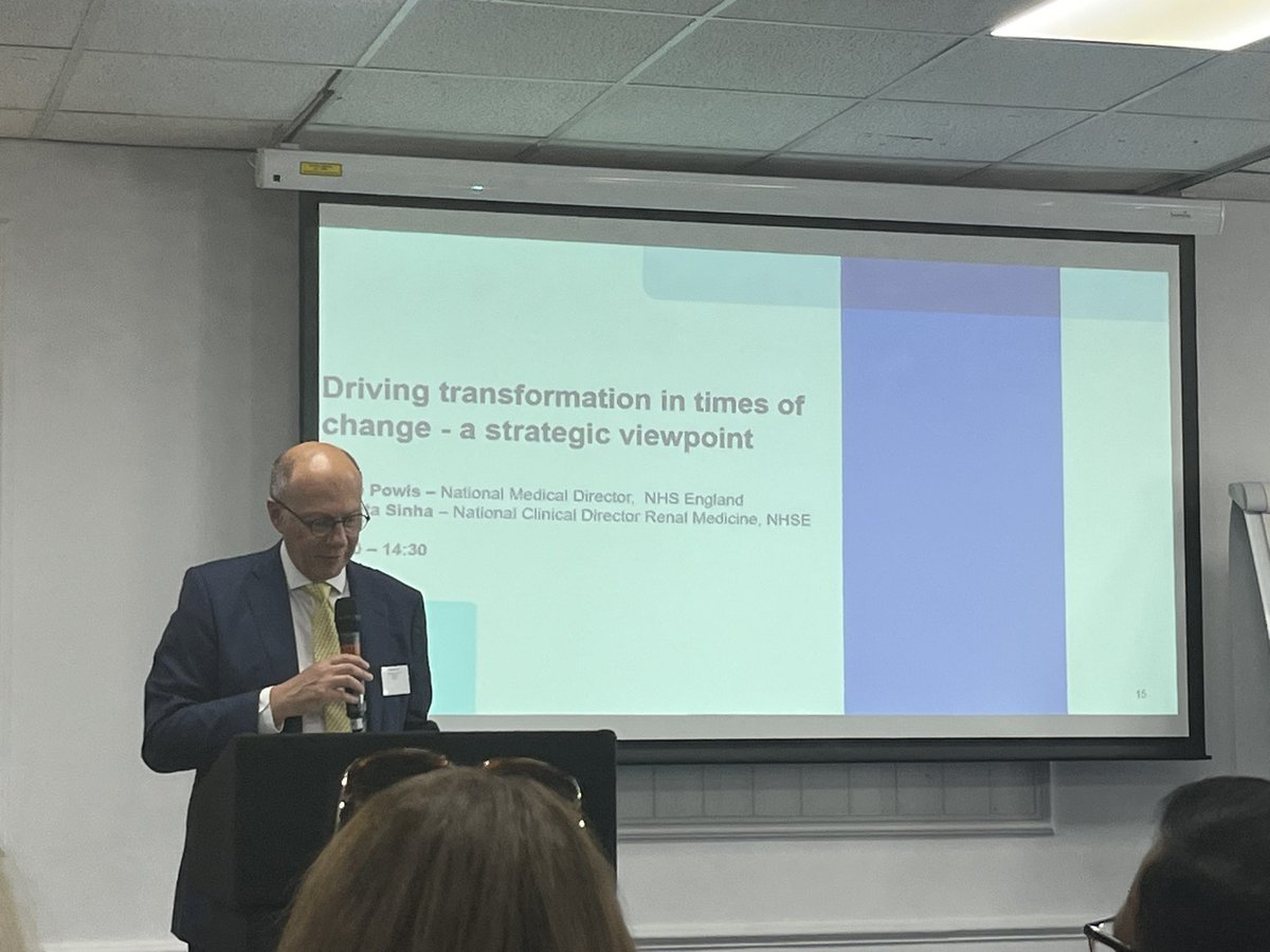 KidneyNW22's tweet photo. Great to hear from Stephen Powis speaking about how driving transformation in times of change- a strategic viewpoint.
Advising the audience how to aid kidneys becoming a part of the long term chronic programme.
Thank you
#RSTP #whatsthehook https://t.co/guNWilmWzi