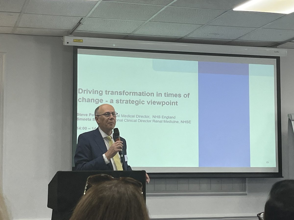 KidneyNW22's tweet photo. Great to hear from Stephen Powis speaking about how driving transformation in times of change- a strategic viewpoint.
Advising the audience how to aid kidneys becoming a part of the long term chronic programme.
Thank you
#RSTP #whatsthehook https://t.co/guNWilmWzi
