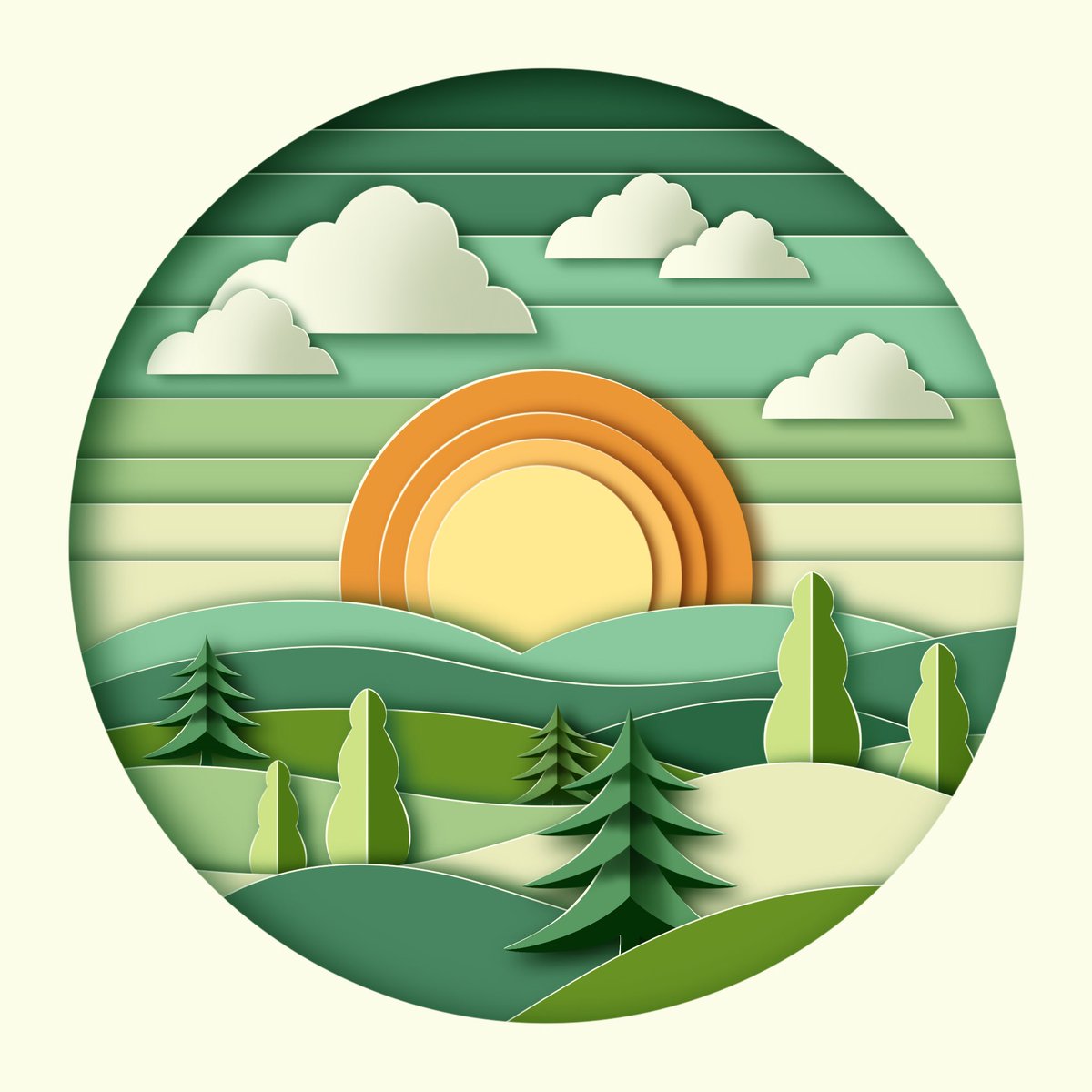 cedarartistree's tweet photo. a tutorial by art with flo on youtube. created on procreate. 
.
#art #procreate #digitalart #digitalpainting #artist #papercutout #woods #sunset #mountains #EM120 https://t.co/dIHXZsWQAo